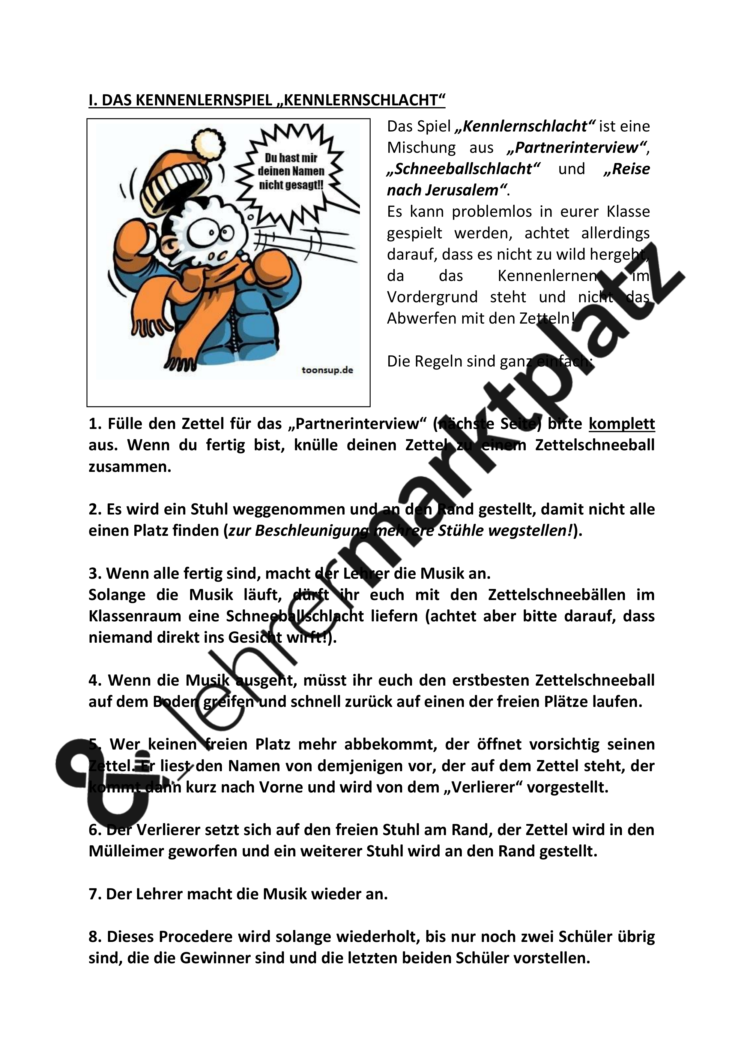 Kennenlernen schneeballschlacht