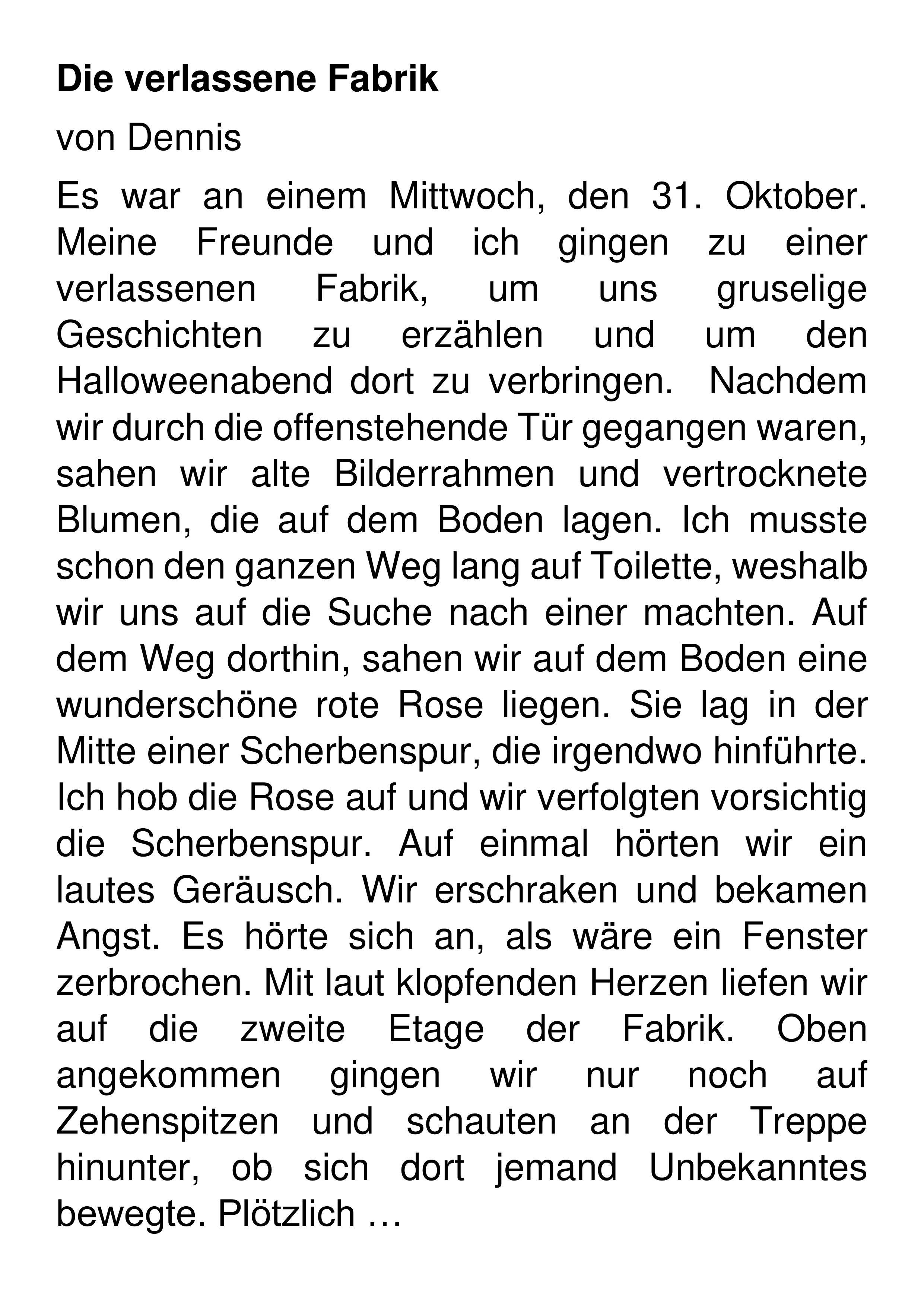 Unterrichtsreihe zum Thema Gruselgeschichten – Unterrichtsmaterial in