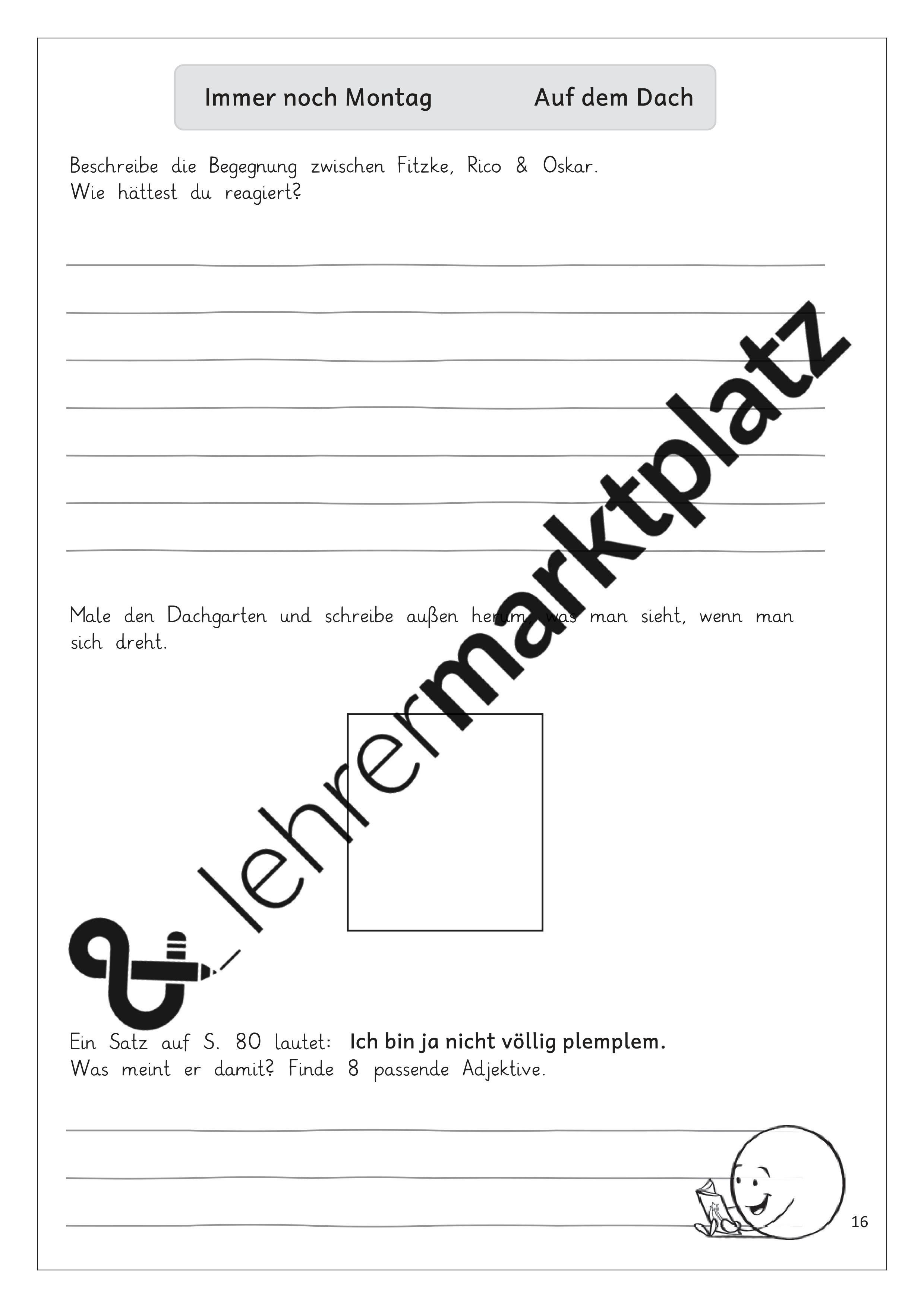Lesetagebuch Rico Oskar Und Die Tieferschatten
