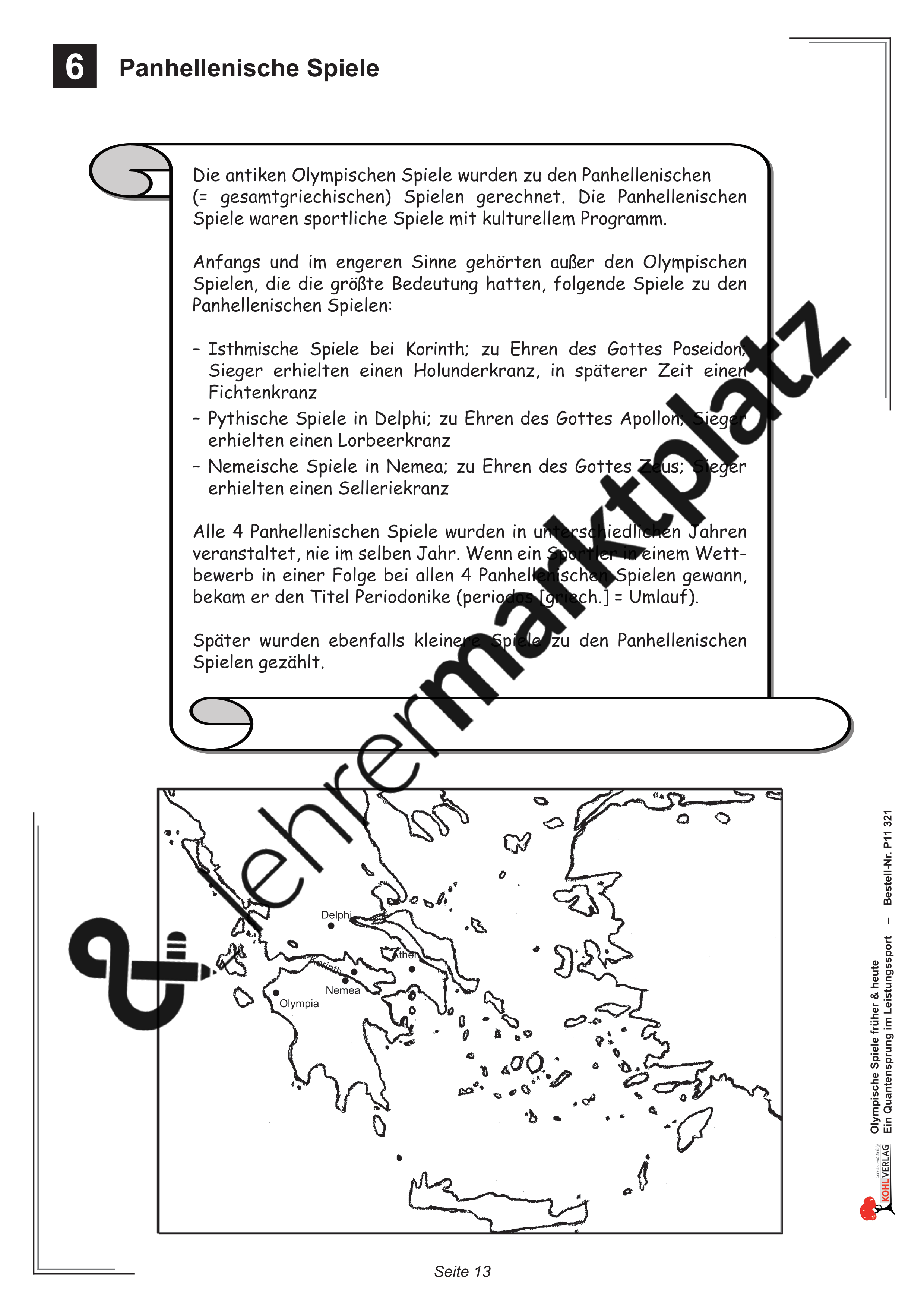 Olympische Spiele früher & heute Ein Quantensprung im Leistungssport Unterrichtsmaterial im