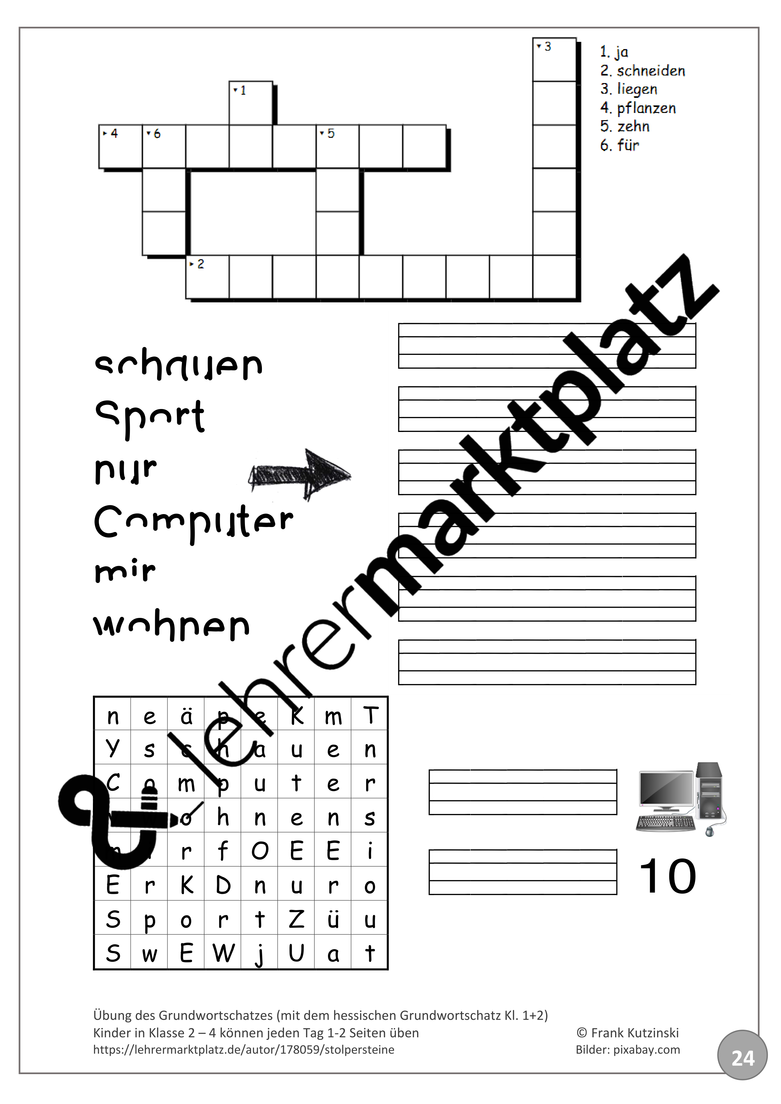 Hessischer Grundwortschatz Klasse 1 2: Wortlistentraining ...