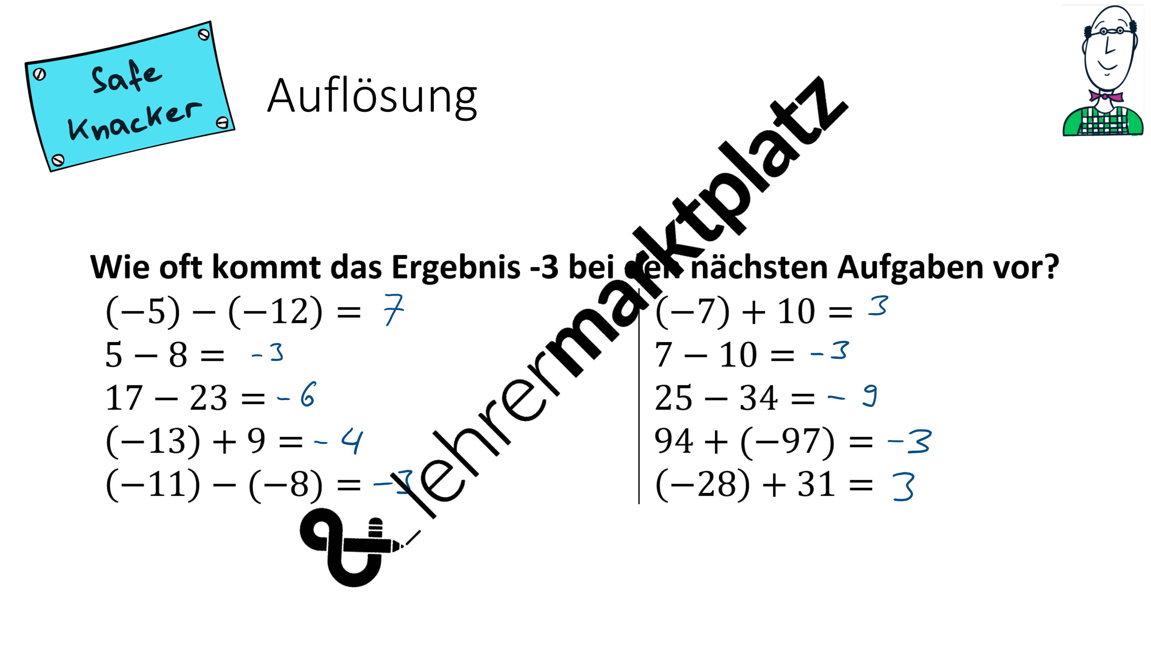 Negative Zahlen Addieren Und Subtrahieren Pdf lehrermarktplatz.de