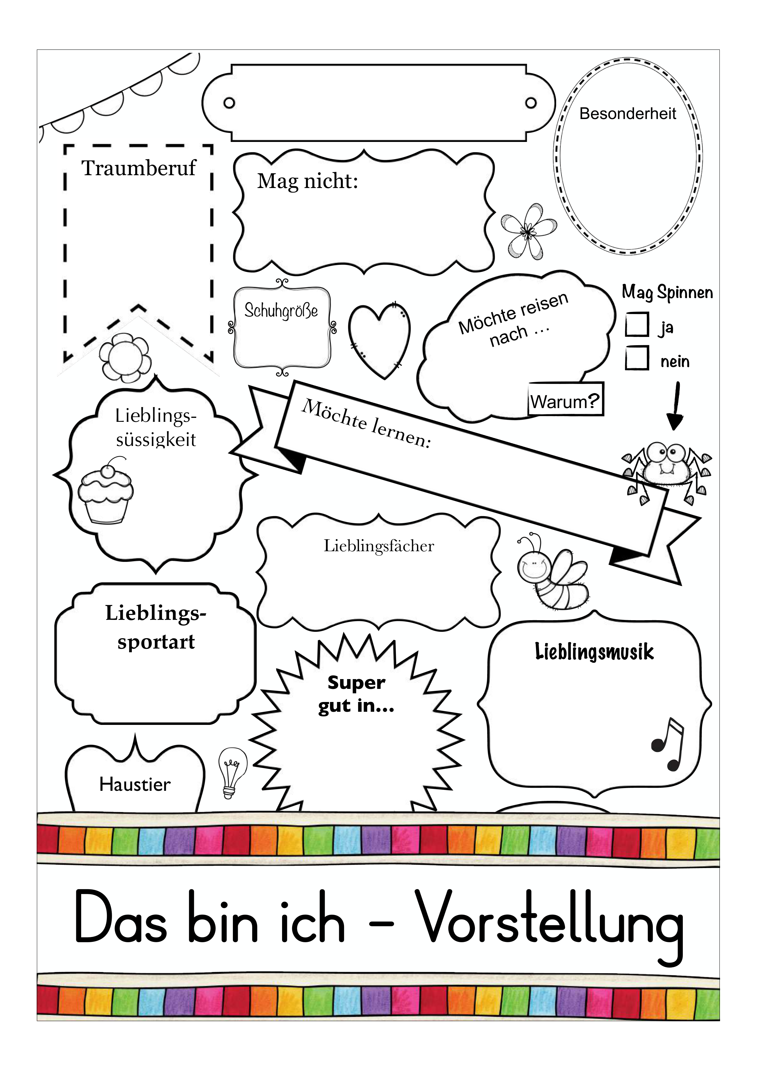 Sich gegenseitig vorstellen - Grundschule / Deutsch / DAZ
