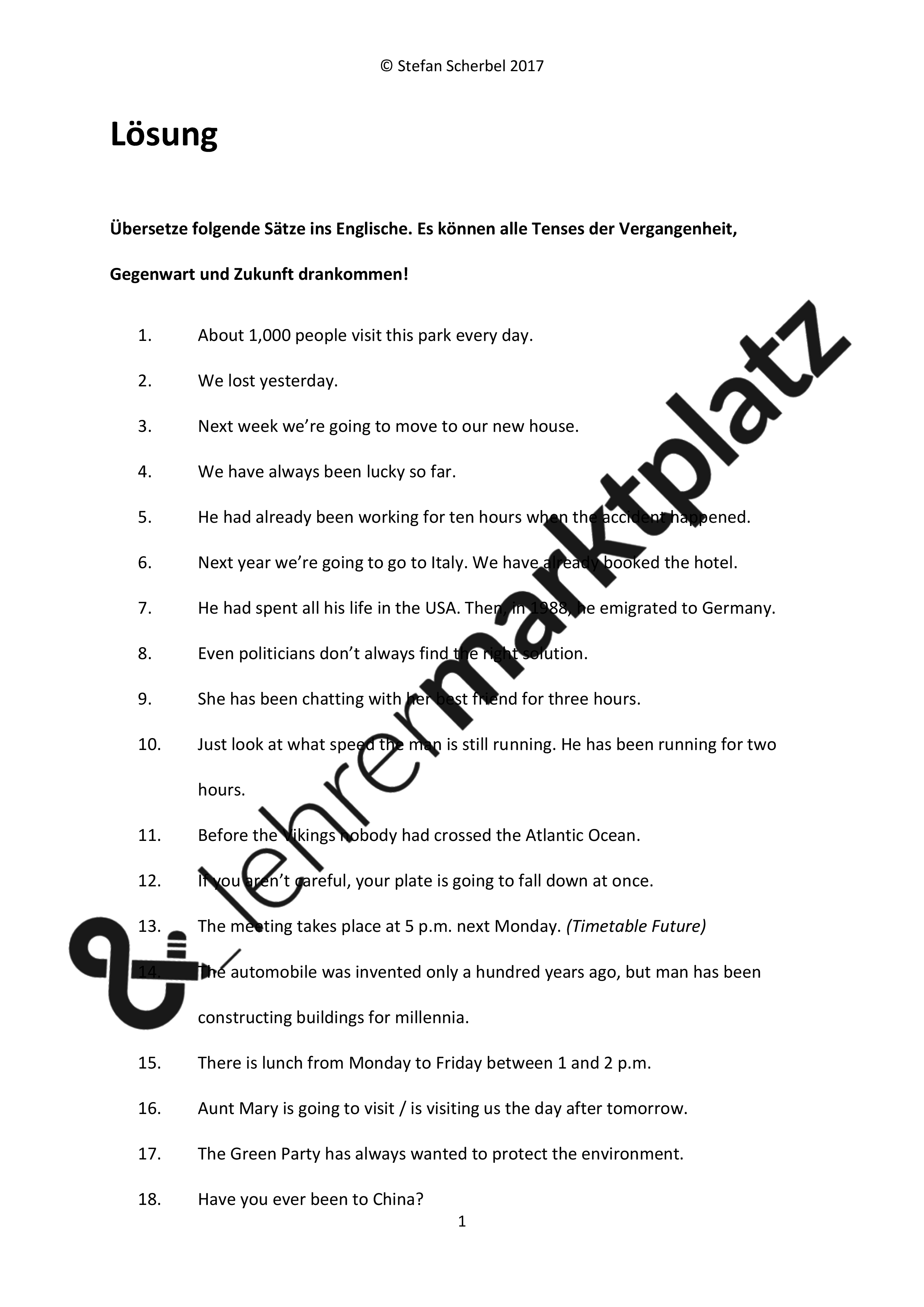 Englisch Mixed Grammar übungen 10 Klasse Realschule Bayern Zum Ausdrucken Englisch Mixed Tenses 8. 9. 10. Klasse Realschule Wirtschaftsschule