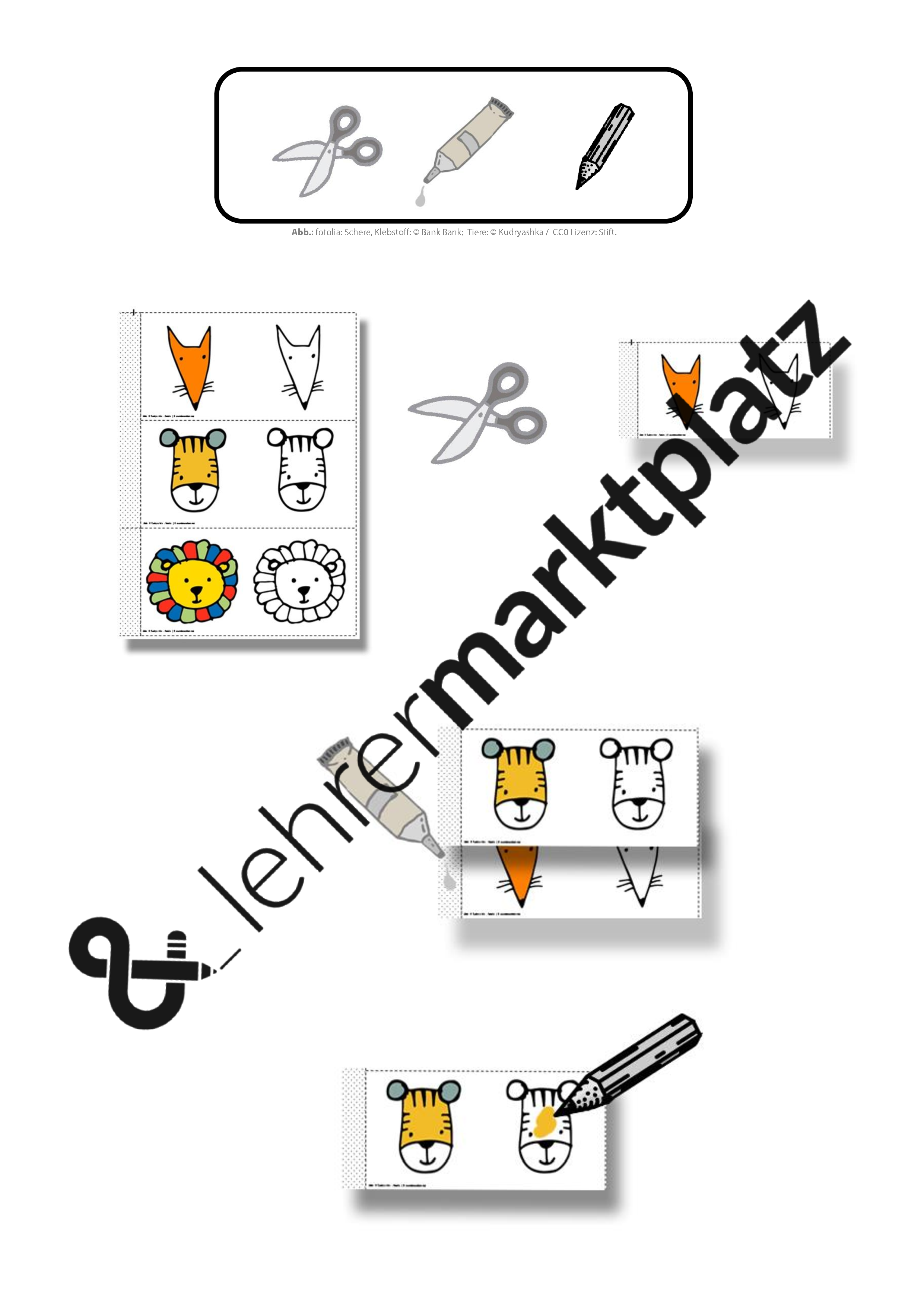 Ausmalheft Malvorlagen Streifenheft Visuelle